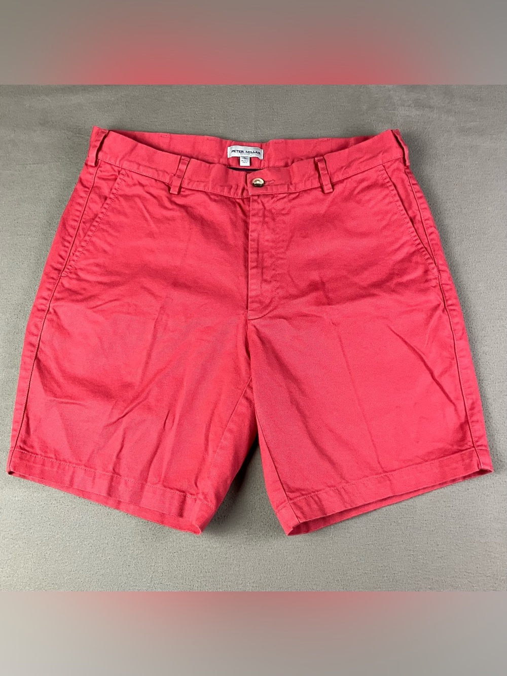 Peter Millar Men’s Size 32 Chino Shorts Pink Flat Boothbay Harbor Country Club.